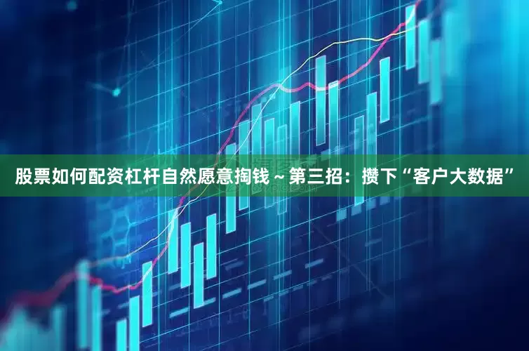 股票如何配资杠杆自然愿意掏钱～第三招：攒下“客户大数据”
